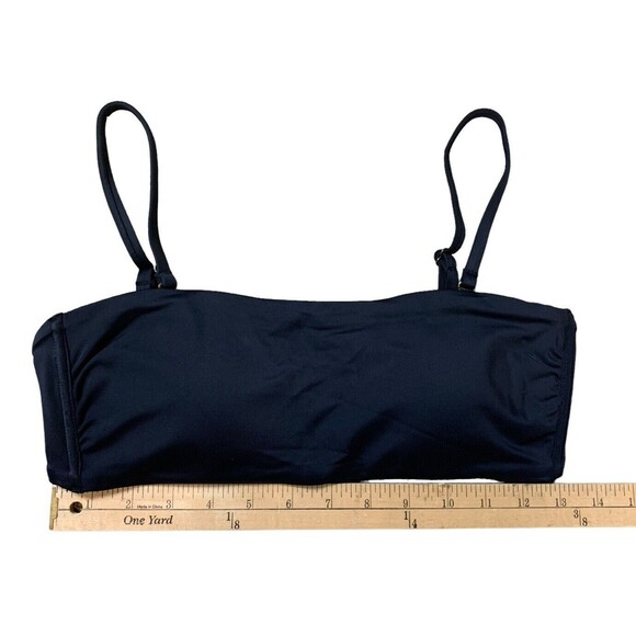 New! Andie Swim Size Med Women's Black The Bora Bora Bikini Top Removable Straps - Picture 9 of 13